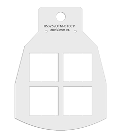 Eddie podavače do karuselu - 4 x 30 mm x 30 mm čtverce – sada 12ks