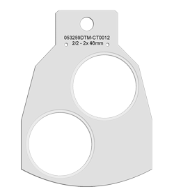 Eddie podavače do karuselu - 1/2 - 2x 50mm kruh / 2/2 - 2x 46mm kruh – sada 12ks