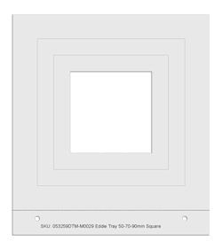 DTM Eddie Manuální podavač - 50 x 70 x 90 mm čtverec - (3 kroky)